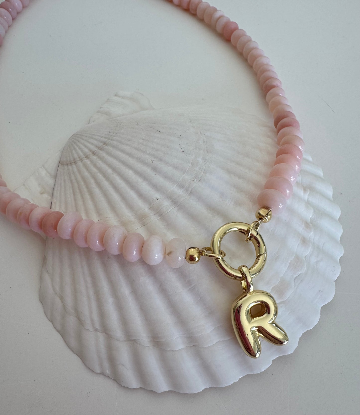 Holiday Charm Necklace ~ Pink Opal