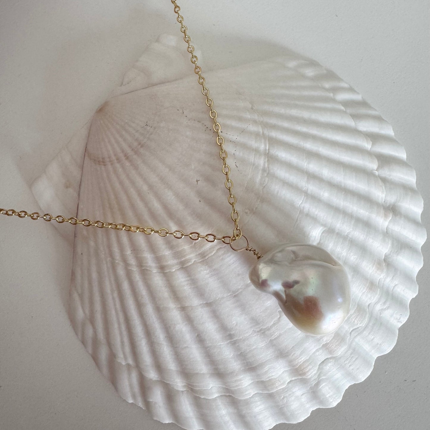 Baroque Drop Necklace