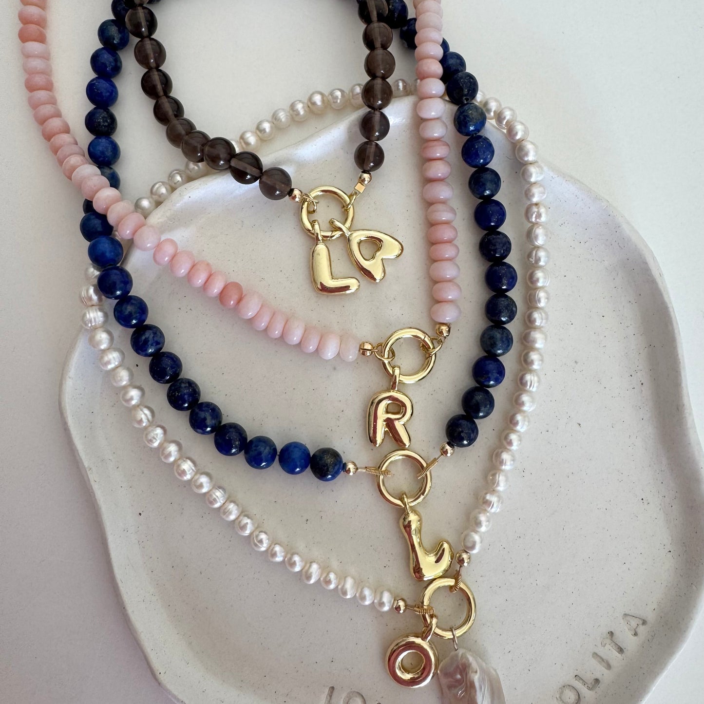 Holiday Charm Necklace ~ Lapis Lazuli