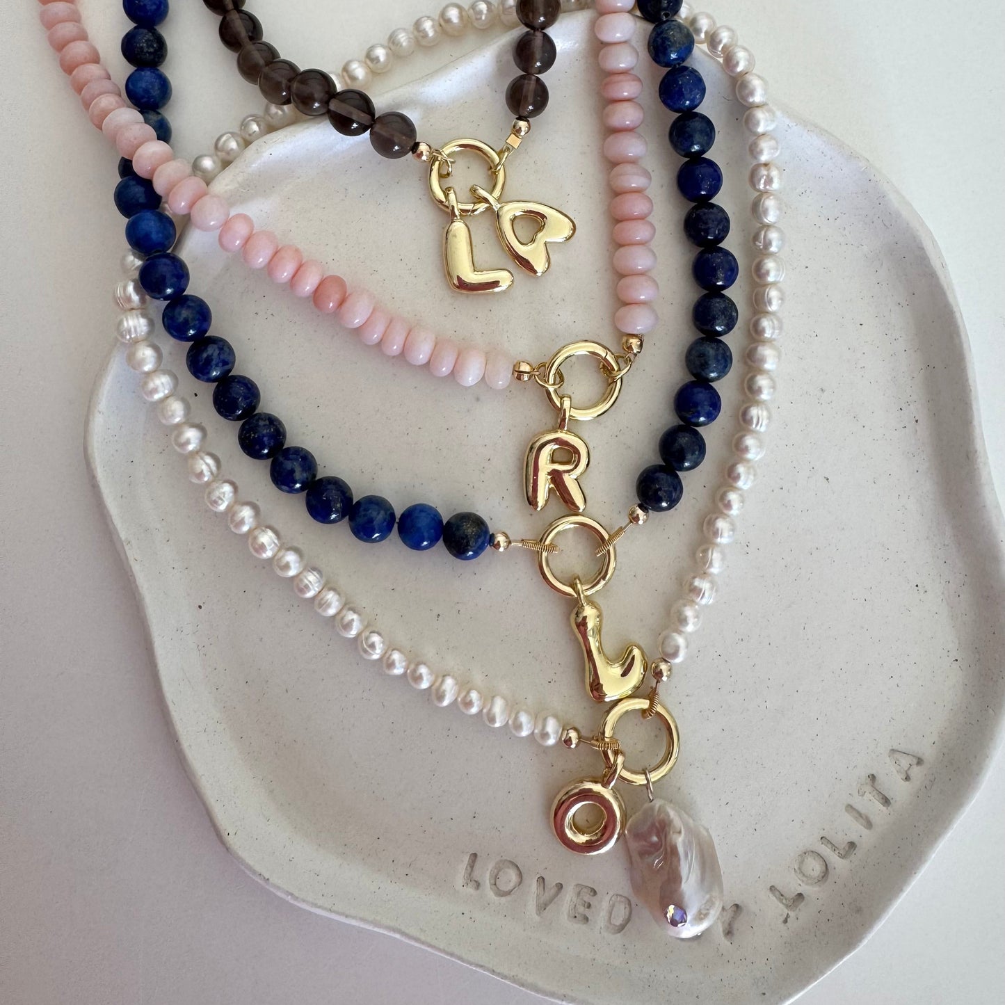 Holiday Charm Necklace ~ Pearl
