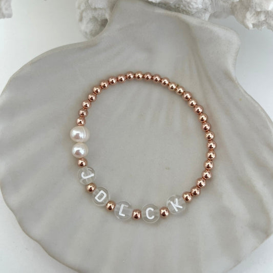 Coral Rose Gold Bracelet