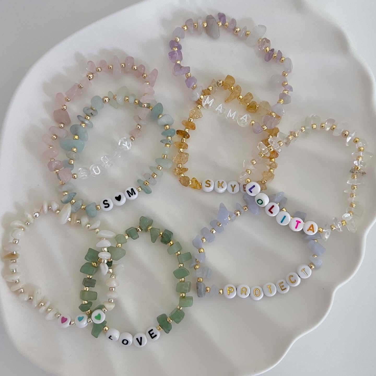 Precious Stones Personalised Bracelet