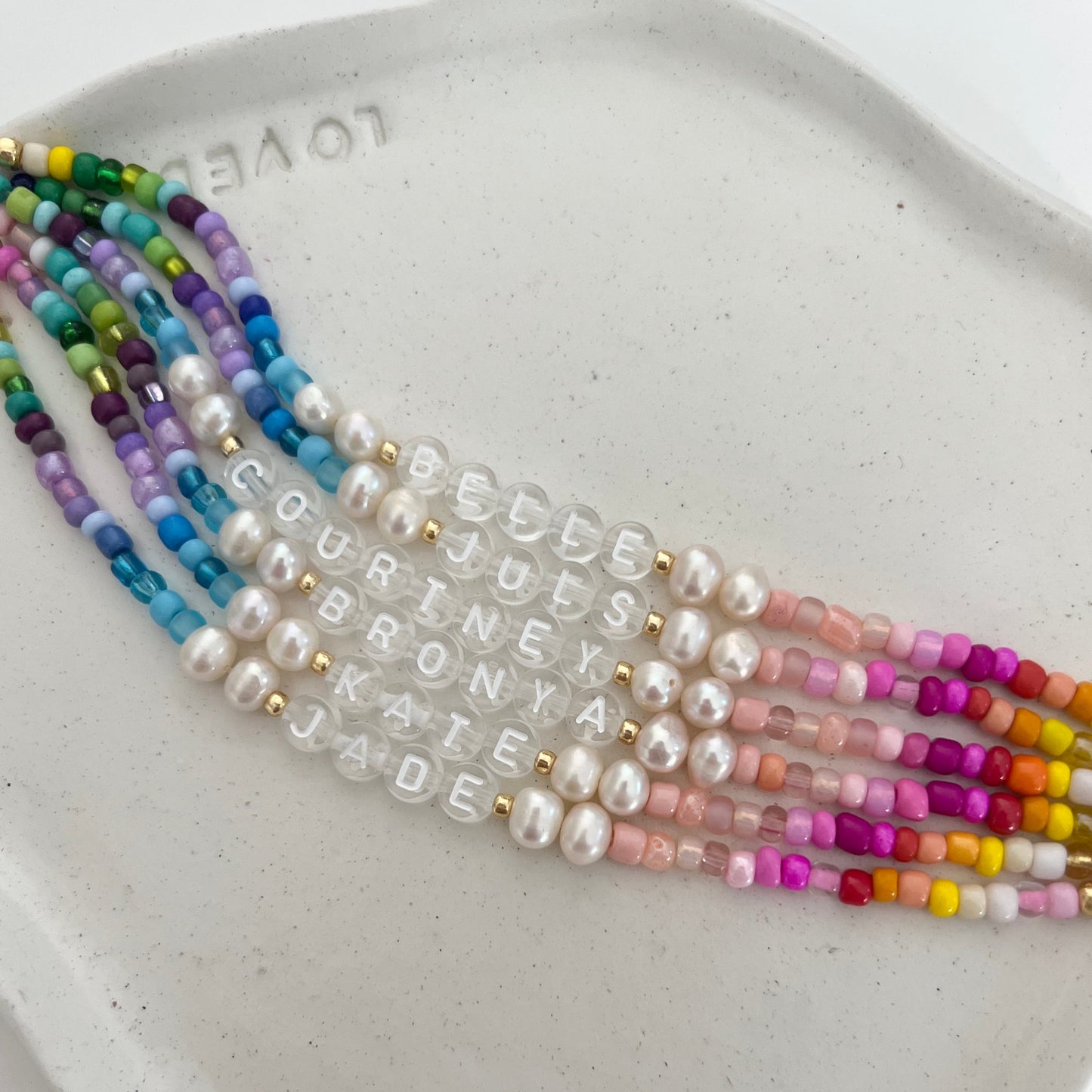 Rainbow Pearl Bracelet