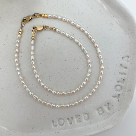 Petite Pearl Anklet