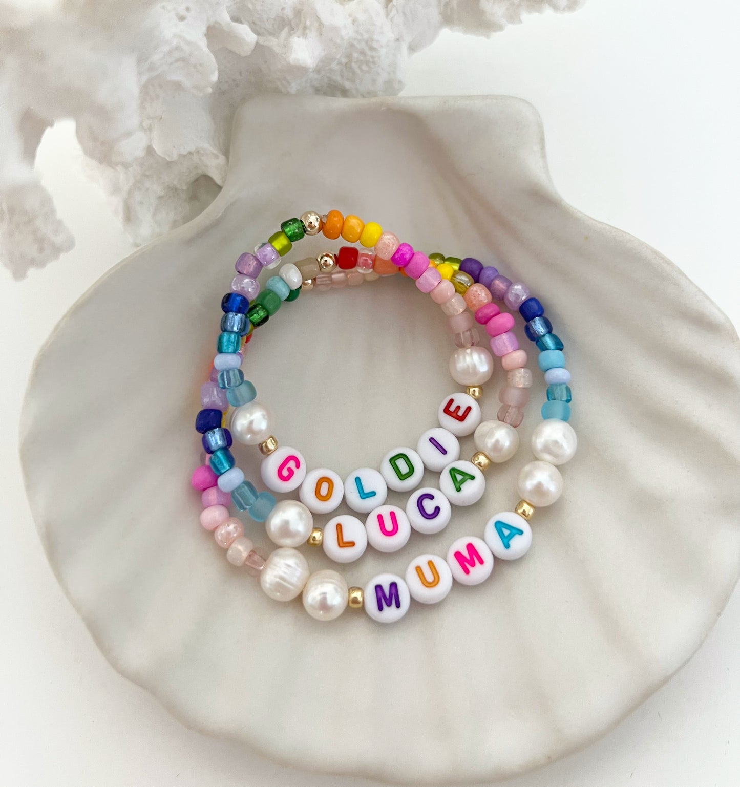 Rainbow Pearl Bracelet